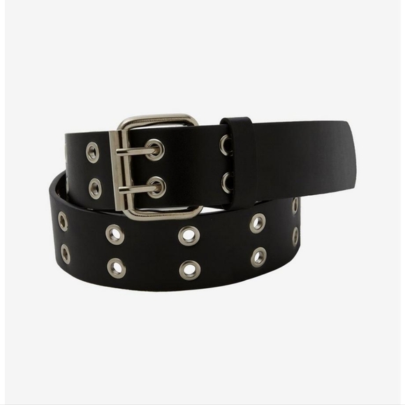 Hot Topic Faux Leather Grommet Belt - Picture 1 of 3